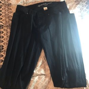 Black slim leg jeans